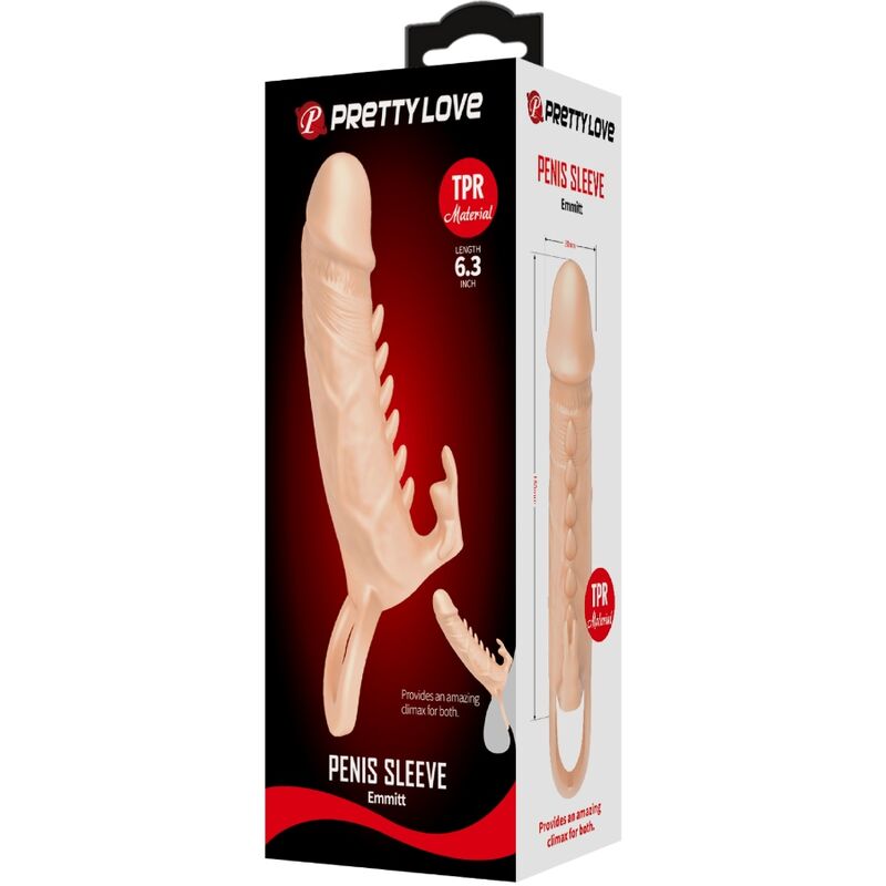 Pretty Love Emmit penisfodral med klitorisstimulator