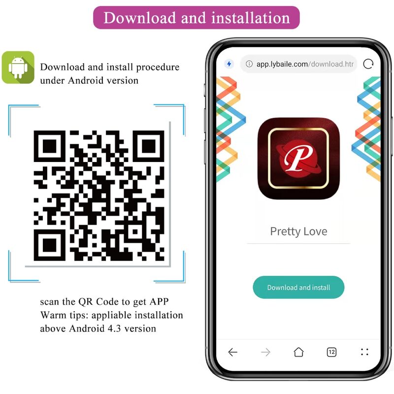 PRETTY LOVE - FRANZ MASSAGER OCH VIBRATOR GRATIS APP LILA