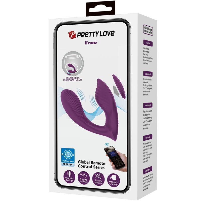 PRETTY LOVE - FRANZ MASSAGER OCH VIBRATOR GRATIS APP LILA