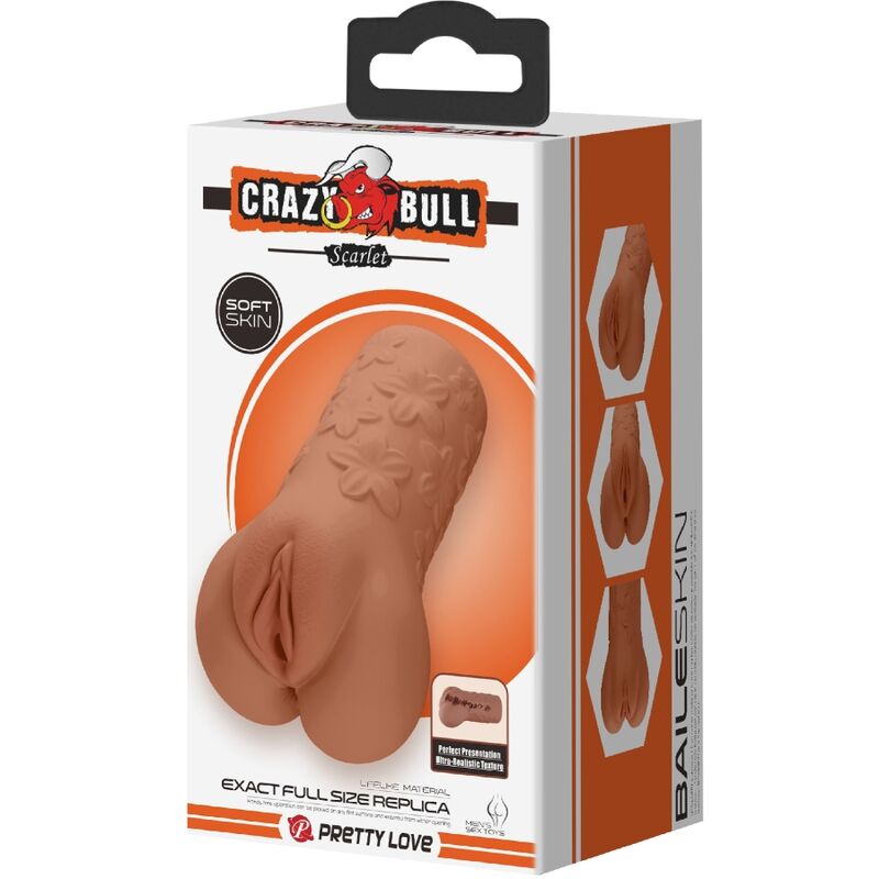 CRAZY BULL - SCARLET VAGINA OCH ANUS DESIGN MED BLUMMAR KÖTT