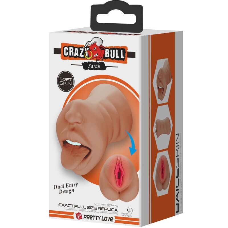CRAZY BULL Sarah Double Masturbator för män