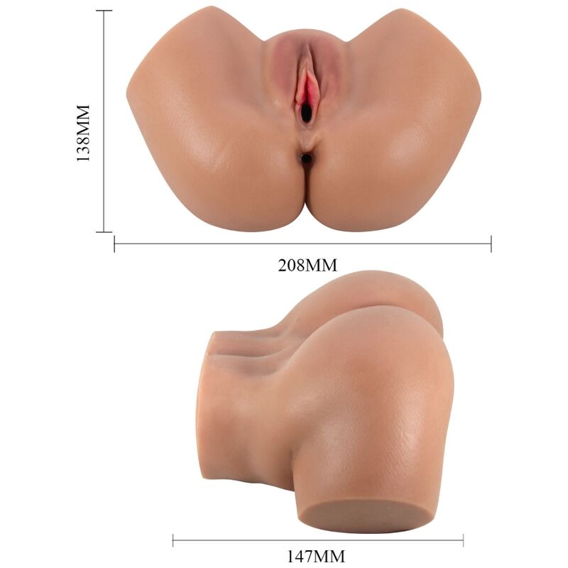 CRAZY BULL Hailey vibrator med realistisk vagina och anus