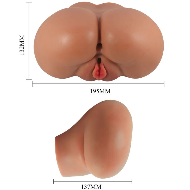 CRAZY BULL LUNA vibrator butt med realistisk vagina och anus
