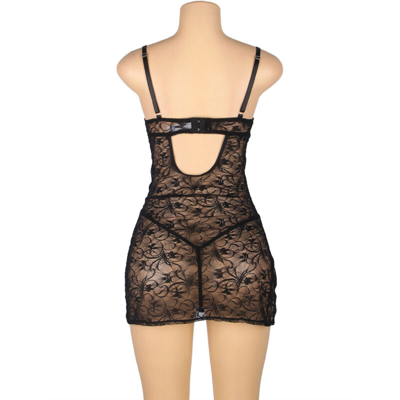SUBBLIME spets babydoll med justerbara remmar i svart