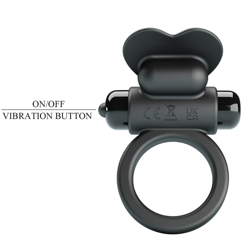 Debonaire vibrerande ring rabbit med 10 vibrationer i svart
