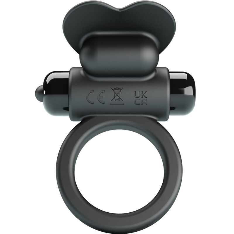 Debonaire vibrerande ring rabbit med 10 vibrationer i svart