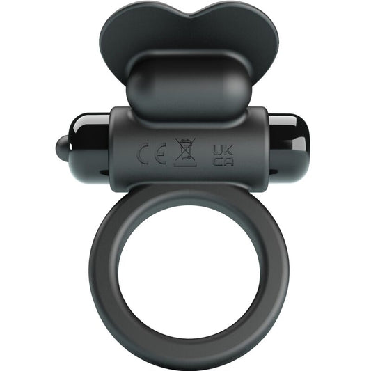 Debonaire vibrerande ring rabbit med 10 vibrationer i svart