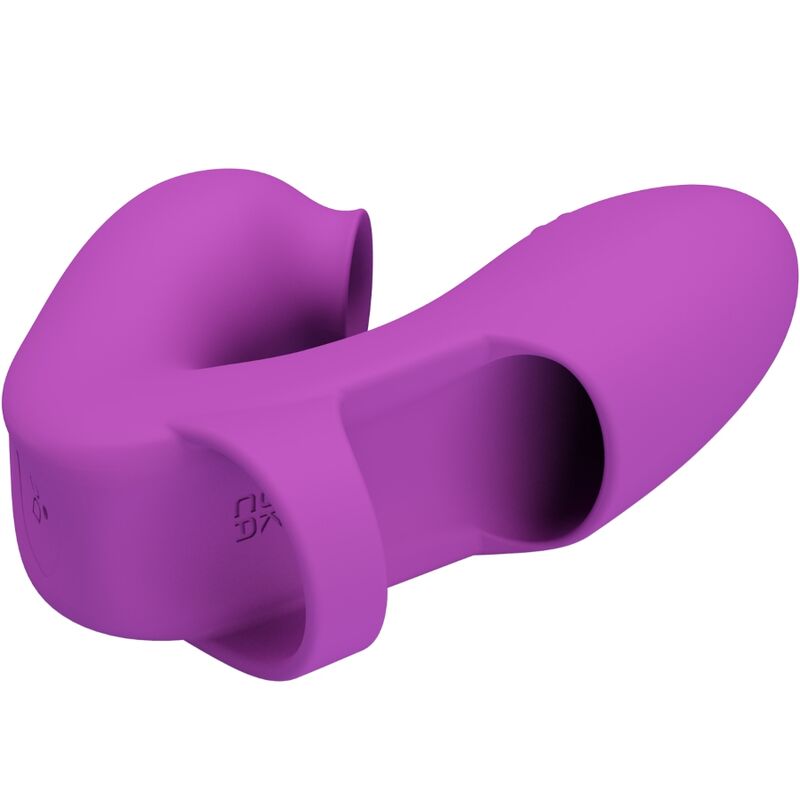 PRETTY LOVE Athena Finger Vibrator med klitorisstimulator i lila