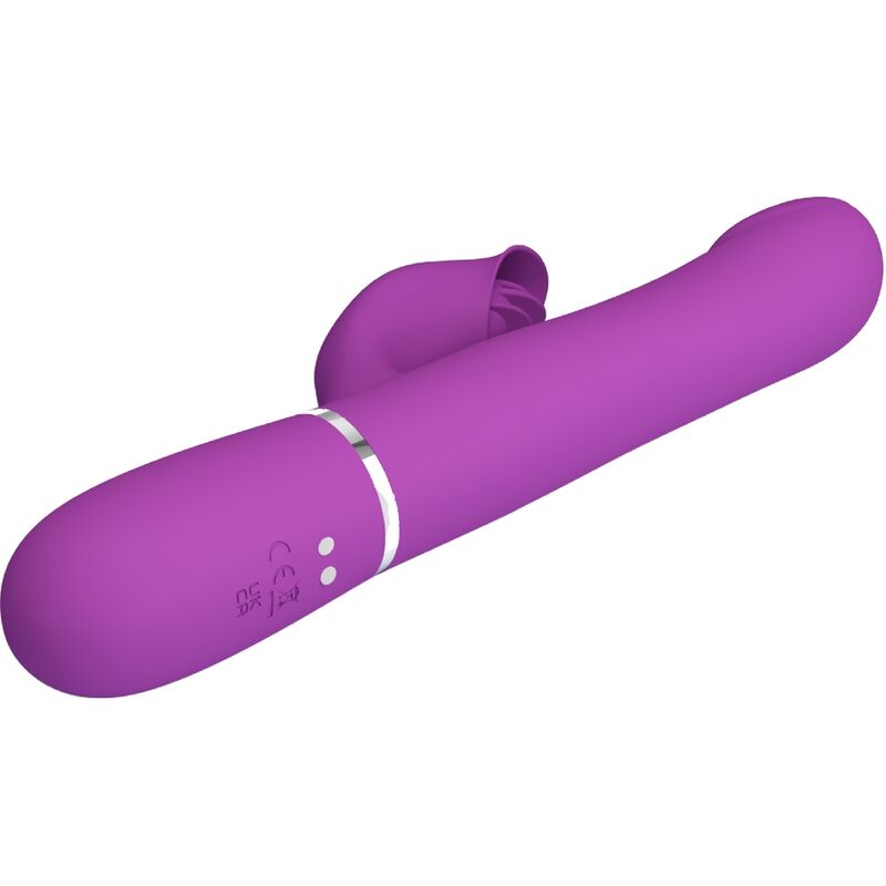 PRETTY LOVE 4 i 1 multifunktionell vibrator och stimulator i lila