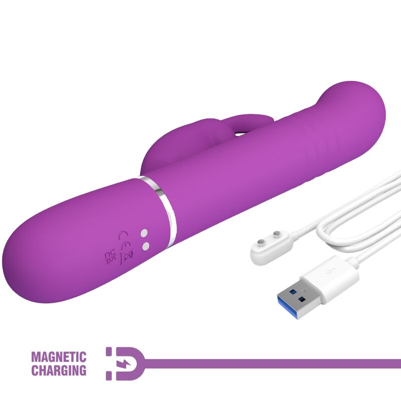PRETTY LOVE - COALE 4 I 1 MULTIFUNKTION RABBIT VIBRATOR LILA