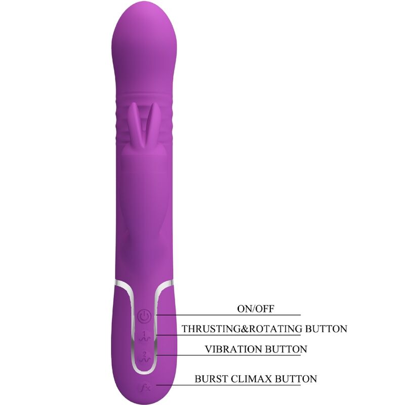 PRETTY LOVE - COALE 4 I 1 MULTIFUNKTION RABBIT VIBRATOR LILA