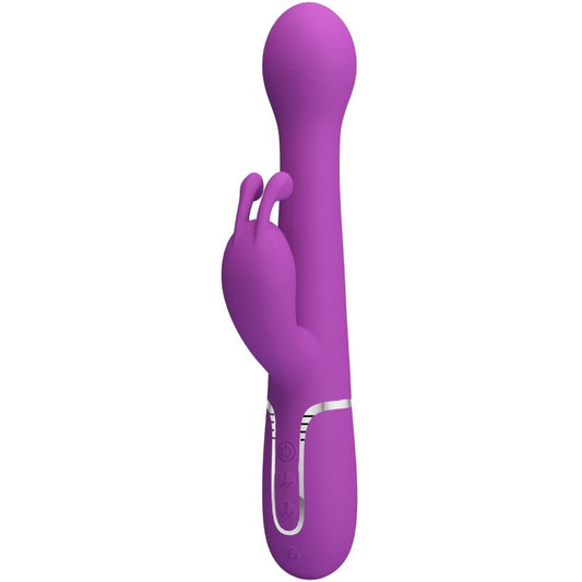 PRETTY LOVE DEJON 3 i 1 multifunktionell rabbit vibrator i lila
