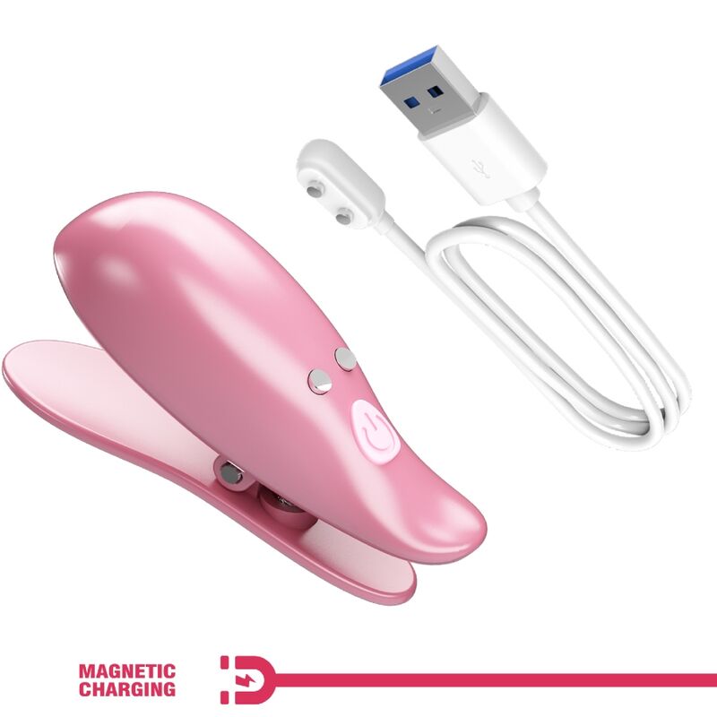 PRETTY LOVE - CAILEY NIPPLE CLAMPS 10 VIBRATIONS FJÄRRKONTROLL ROSA