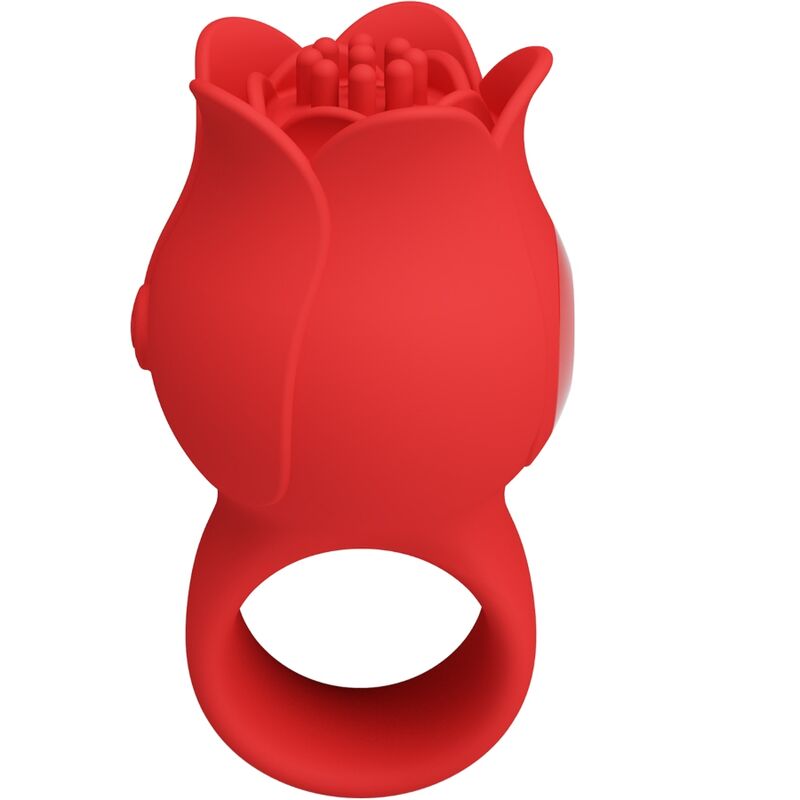 PRETTY LOVE JAE rosformad finger vibrator i röd färg