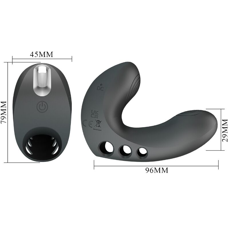 PRETTY LOVE Camelia Finger Vibrator i svart