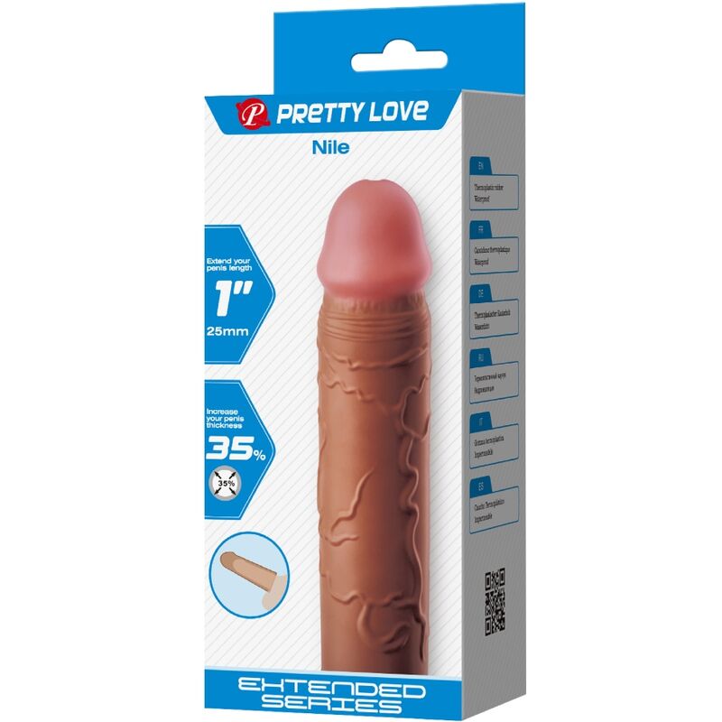 PRETTY LOVE Nile penis sleeve med 2,5 cm förlängning