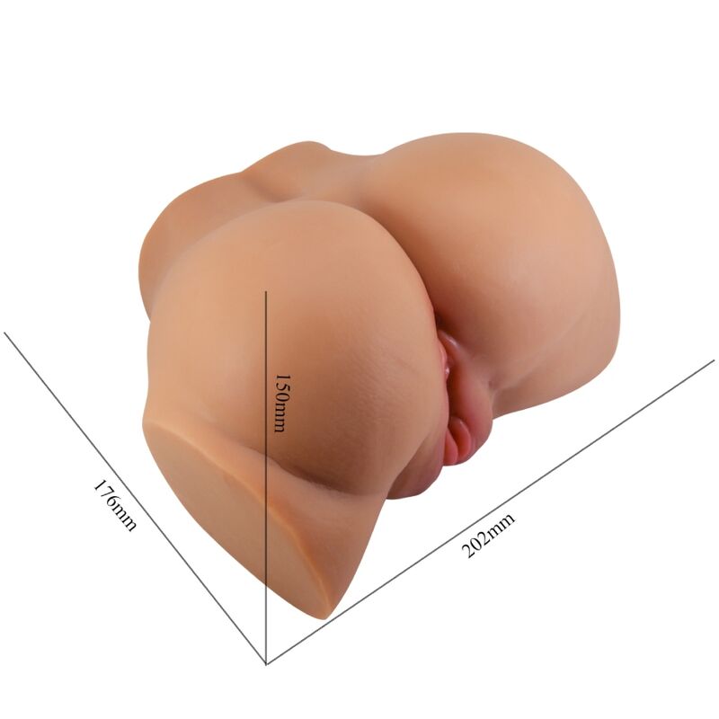 CRAZY BULL Emilia Ass Vibrator med realistisk vagina och anus