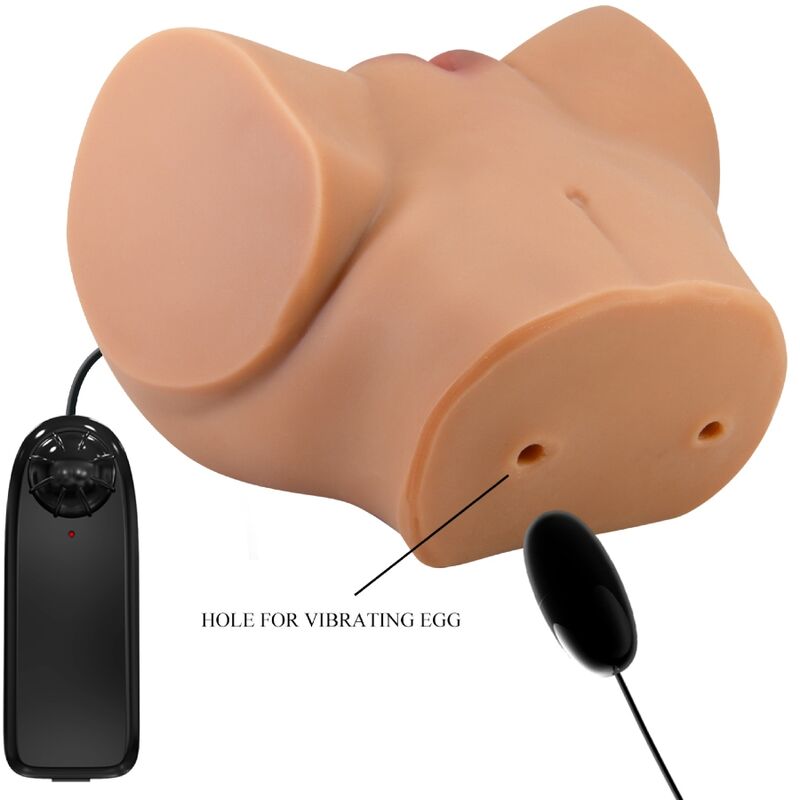 CRAZY BULL Emilia Ass Vibrator med realistisk vagina och anus