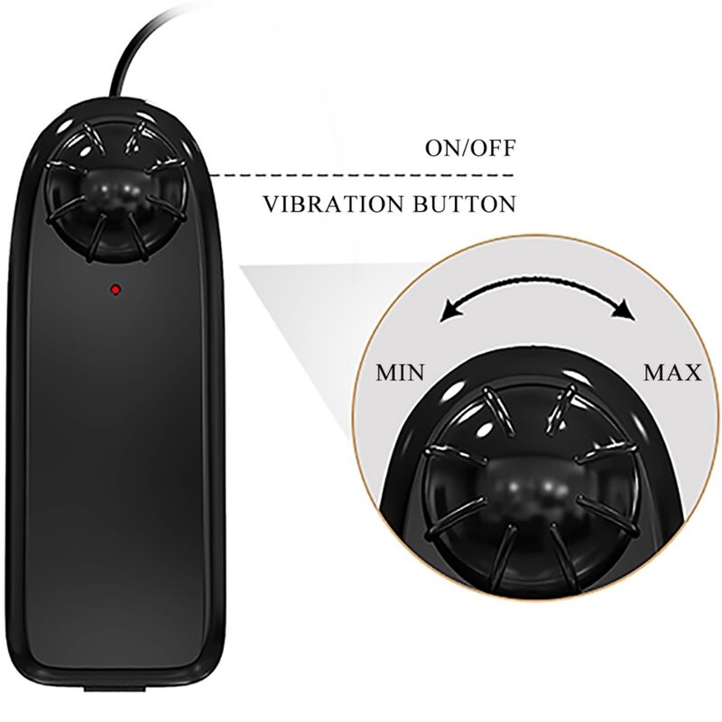 BAILE Catoblepas realistisk vibrator 20,6 cm med fjärrkontroll