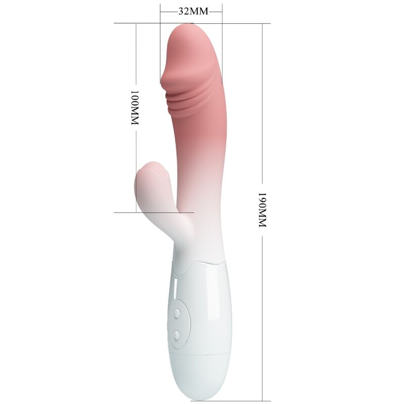 PRETTY LOVE Snappy Rabbit Vibrator i rosa med 30 vibrationslägen