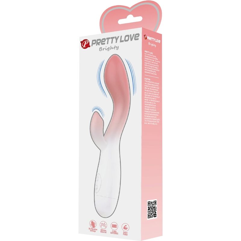 PRETTY LOVE Brighty G-punktsvibrator och klitorisstimulator i rosa
