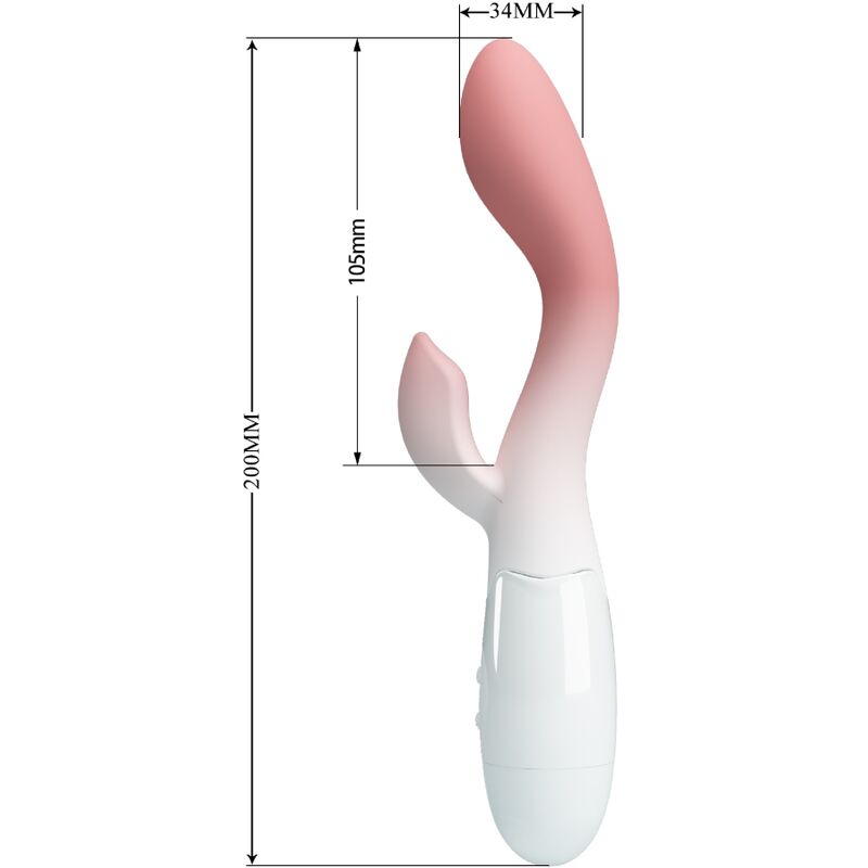PRETTY LOVE Brighty G-punktsvibrator och klitorisstimulator i rosa