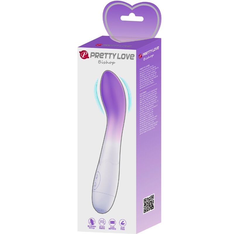 PRETTY LOVE Bishop G-punkts vibrator i lila med 30 vibrationslägen