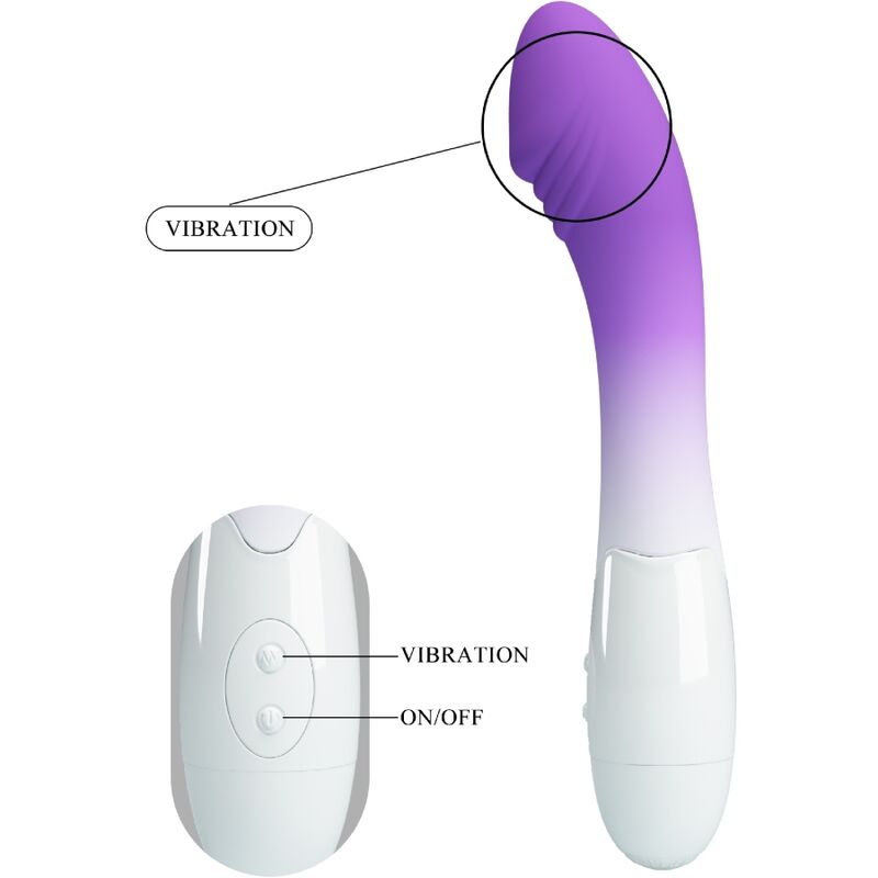 PRETTY LOVE Elemental G-punktsvibrator i lila med 30 vibrationslägen