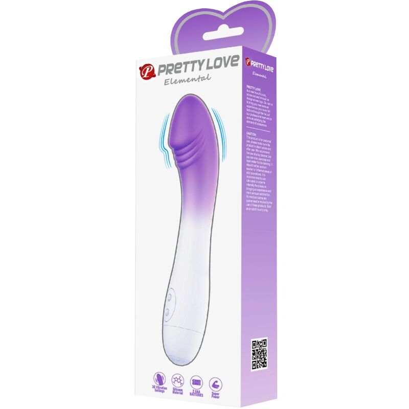 PRETTY LOVE Elemental G-punktsvibrator i lila med 30 vibrationslägen
