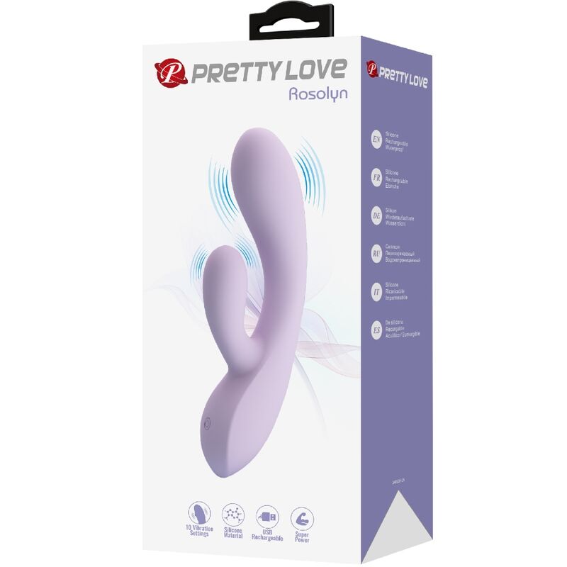 PRETTY LOVE - ROSOLYN RABBIT VIBRATOR 10 VIBRATIONS LILA
