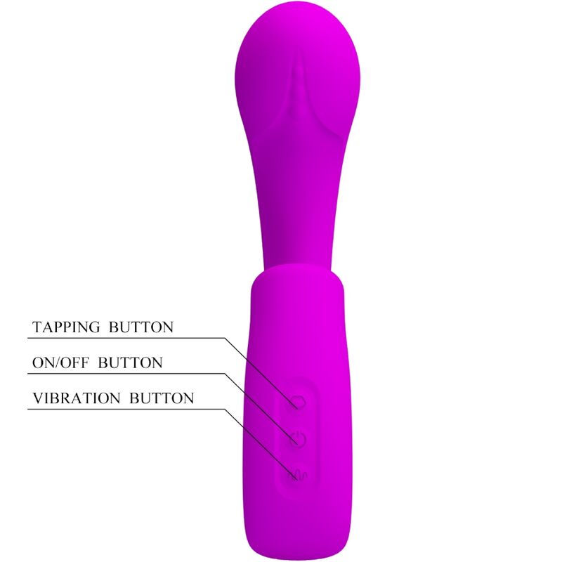 PRETTY LOVE Sibel G-spot vibrator i lila med klitorisstimulator