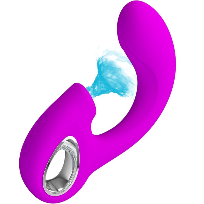 PRETTY LOVE Sibel G-spot vibrator i lila med klitorisstimulator