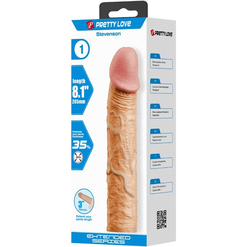 PRETTY LOVE Stevensons penis sleeve med förlängning