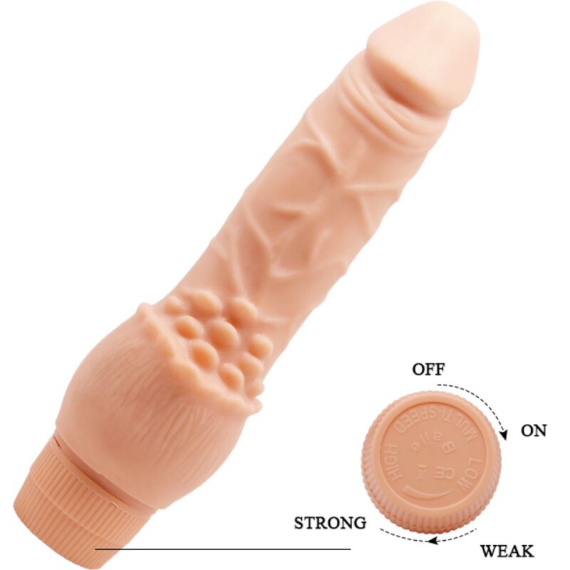 BAILE Barbara realistisk vibrator 19,5 cm köttfärgad