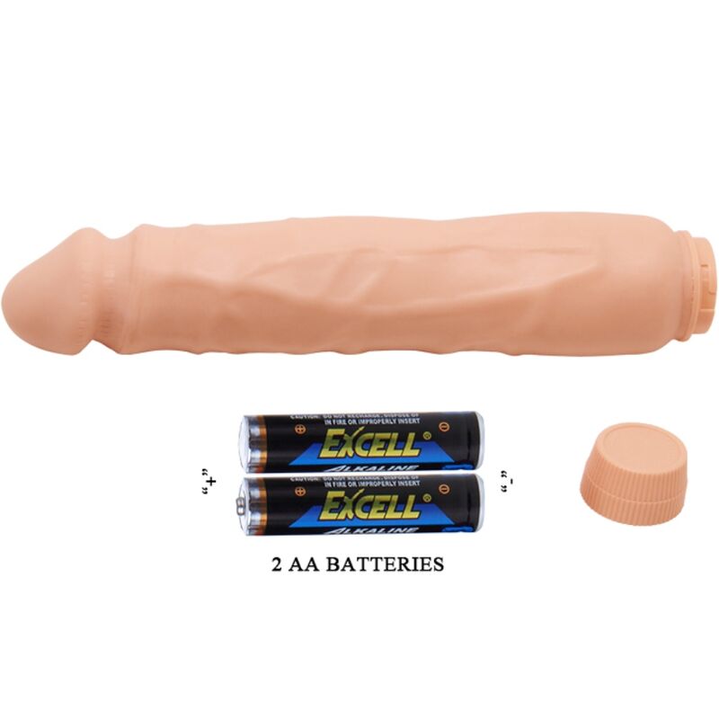 BAILE - JACK REALISTISK VIBRATOR 26 CM KÖTTFÄRGAD