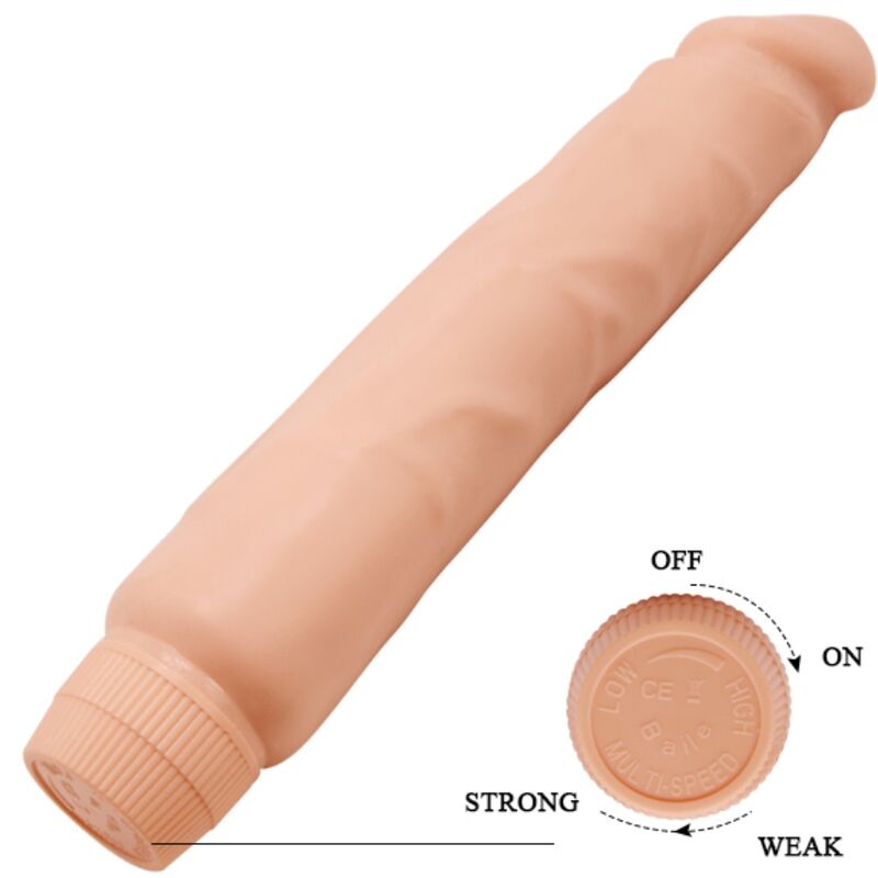 BAILE - JACK REALISTISK VIBRATOR 26 CM KÖTTFÄRGAD