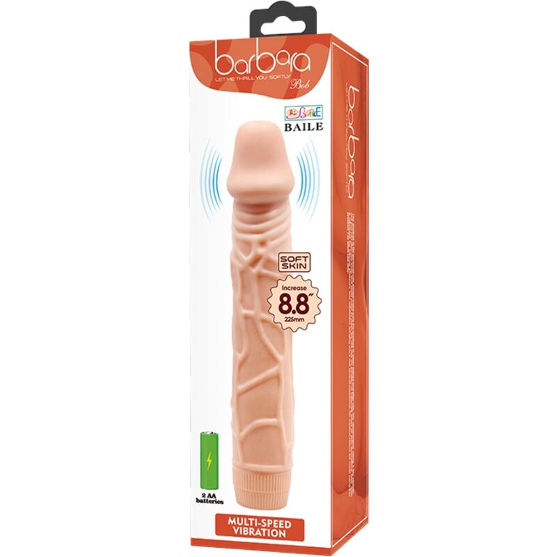 BAILE BOB realistisk vibrator 22,5 cm köttfärgad