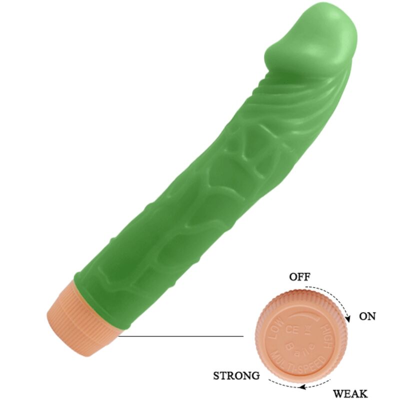 BAILE Bill realistisk vibrator 22,5 cm grön