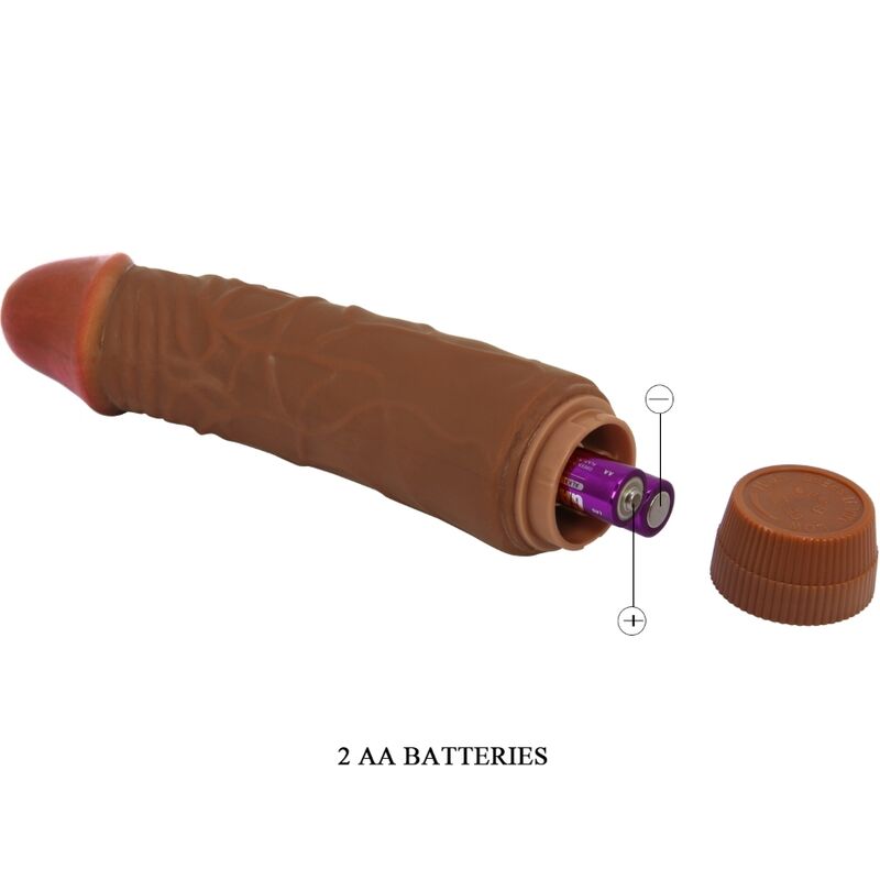 BAILE - JEFF REALISTISK VIBRATOR 19,5 CM MULATTO