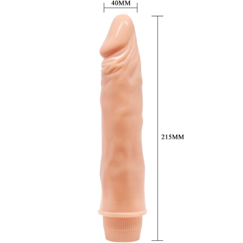BAILE Dvärg Realistisk Vibrator 21 cm i köttfärg