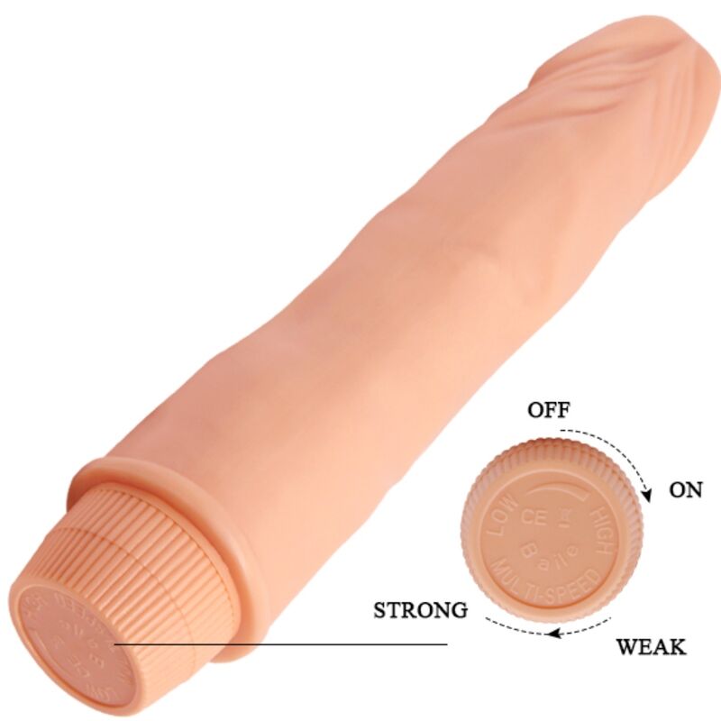 BAILE Dvärg Realistisk Vibrator 21 cm i köttfärg