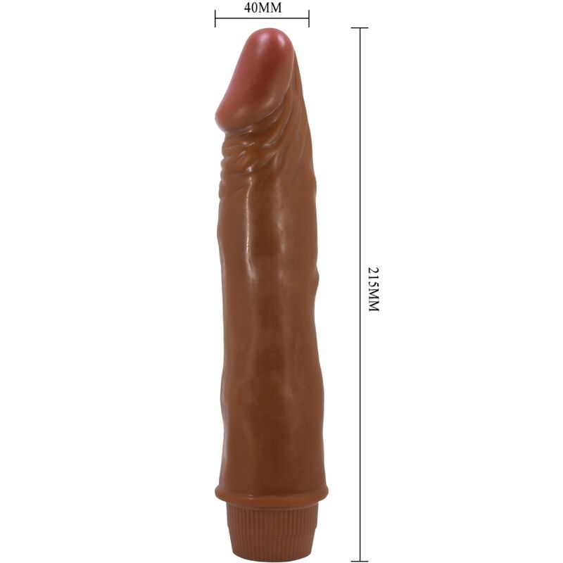 BAILE - Dvärg Realistisk Vibrator 21 cm Mulatto