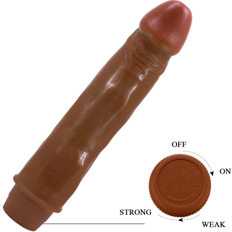 BAILE - Dvärg Realistisk Vibrator 21 cm Mulatto