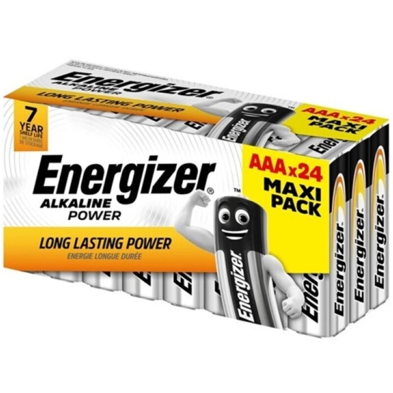 Energizer AAA alkaliska batterier i förpackning