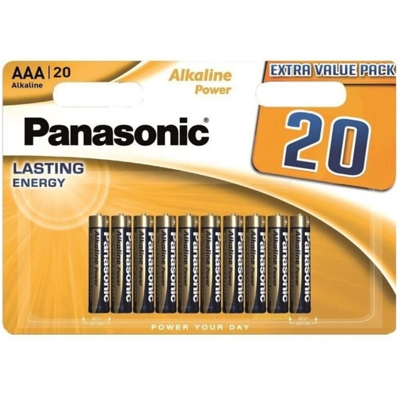 PANASONIC BRONZE ALKALINE AAA BATTERY LR03 Blisterpack