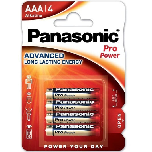 PANASONIC Pro Power AAA-batterier LR03 Blisterpaket med 4 stycken