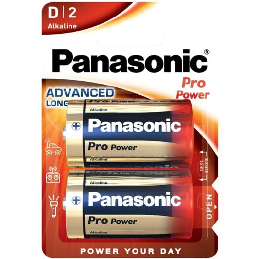 PANASONIC PRO POWER D-batteri LR20 Blisterpaket med 2 batterier