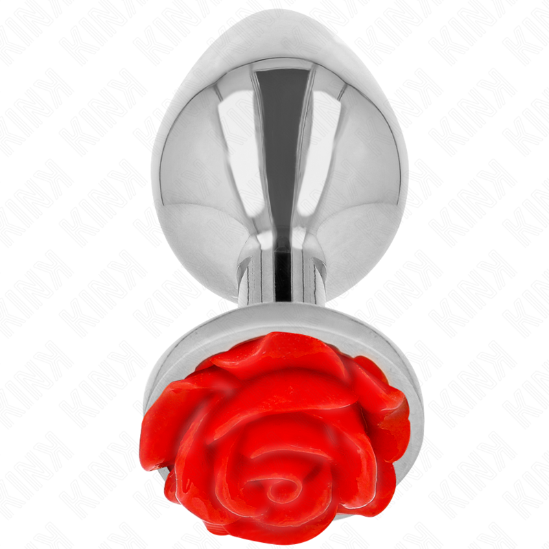 KINK - Analplugg Rose Röd Storlek L