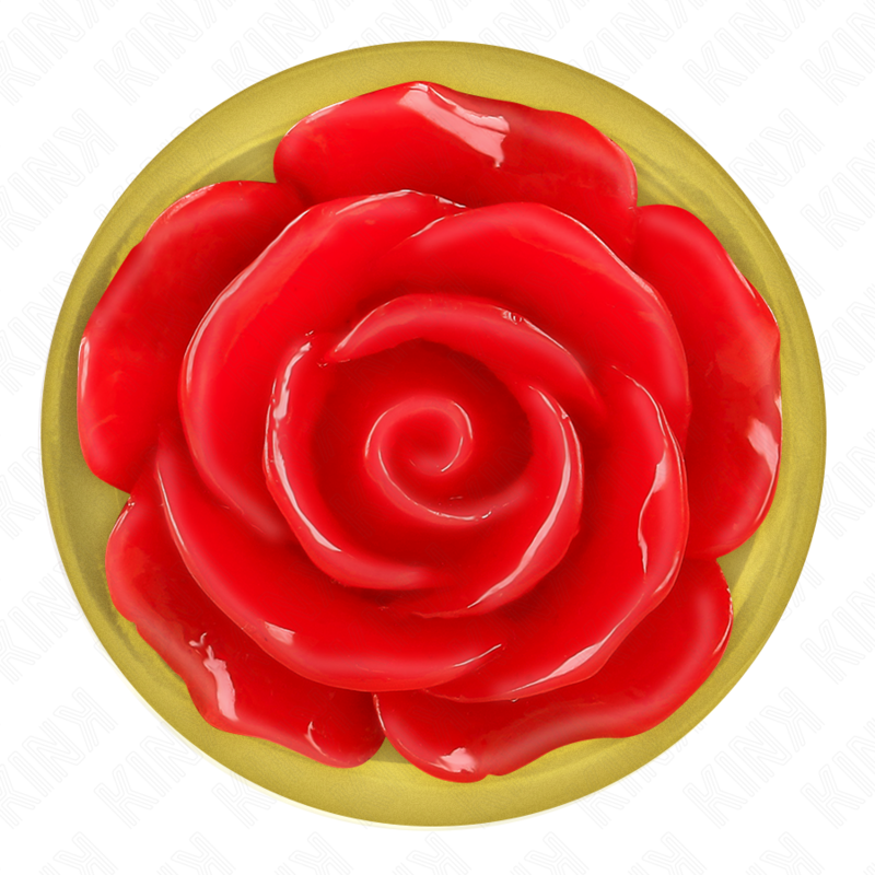 KINK - Analplugg Gold Rose Red Storlek M