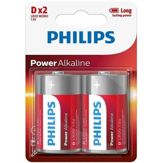 PHILIPS D LR20 alkaliskt batteri i blisterpaket